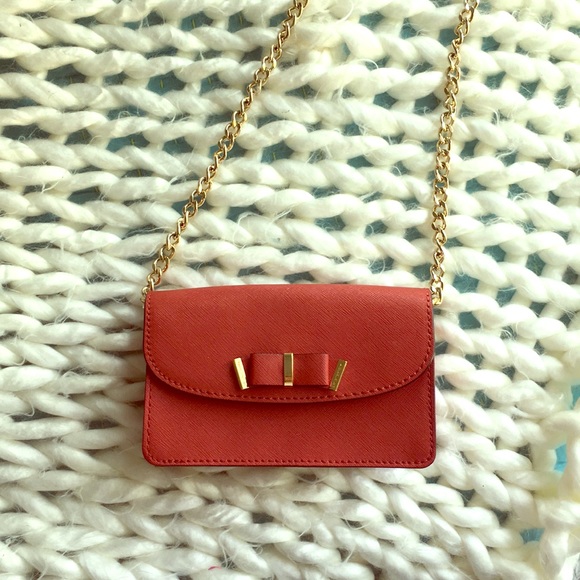 Dark Red MICHAEL KORS!! purse\clutch - Picture 1 of 5